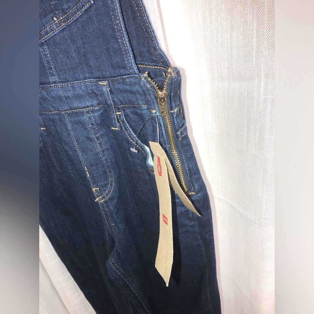 Levi's Indigo Denim Overalls size 26 NWT - Picture 5 of 13